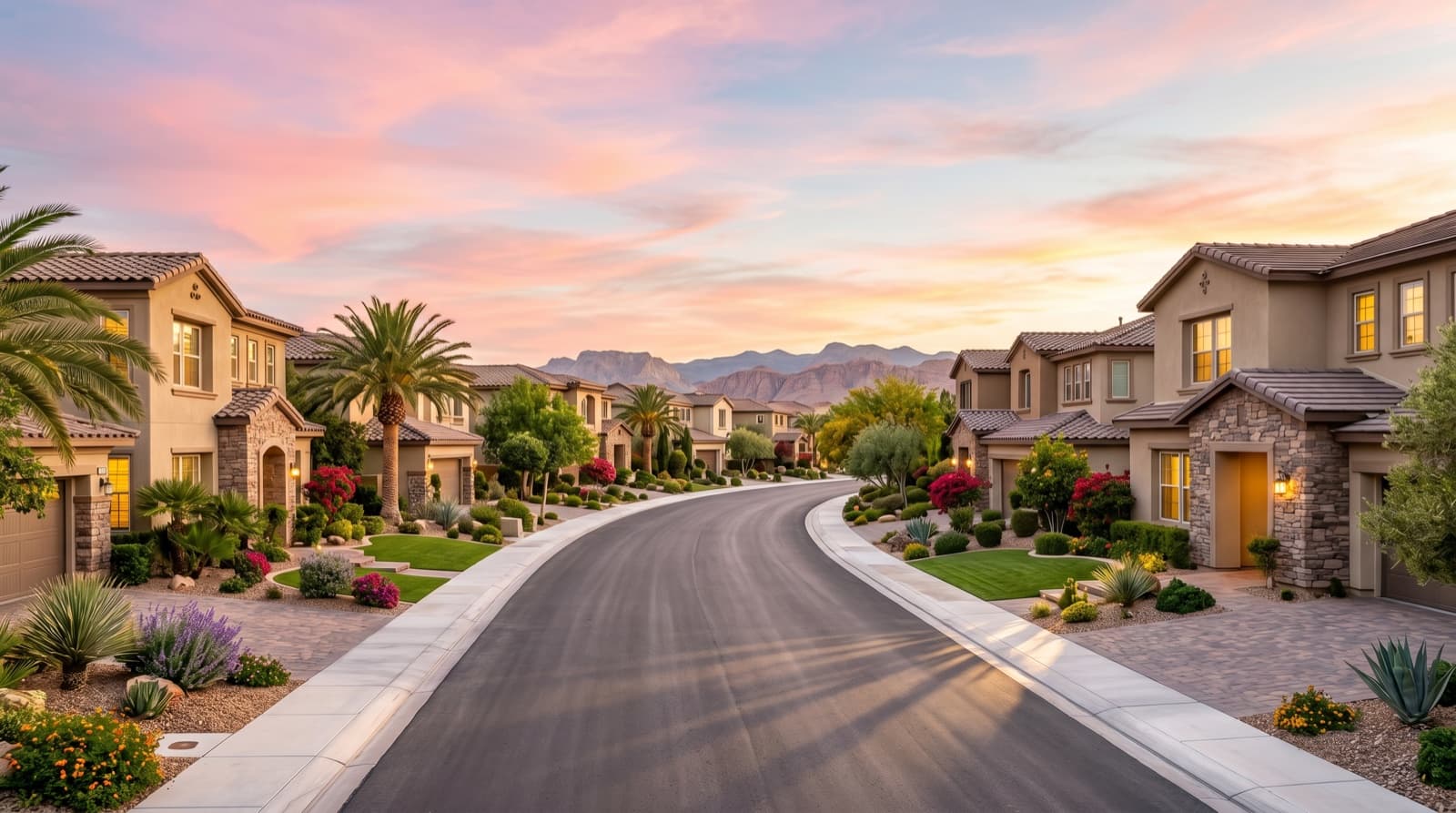 Summerlin first-time buyer neighborhood — Red Rock backdrop