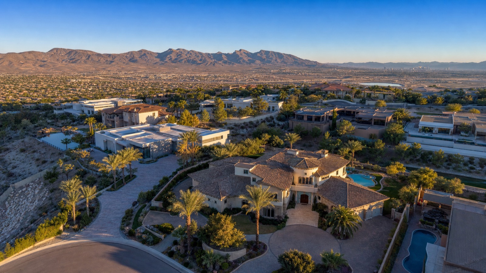 Henderson Nevada master-planned community clubhouse and amenity center showing the shared facilities HOA dues fund